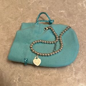 Only worn twice return to Tiffany silver beaded bracelet like new condition